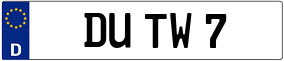 Trailer License Plate